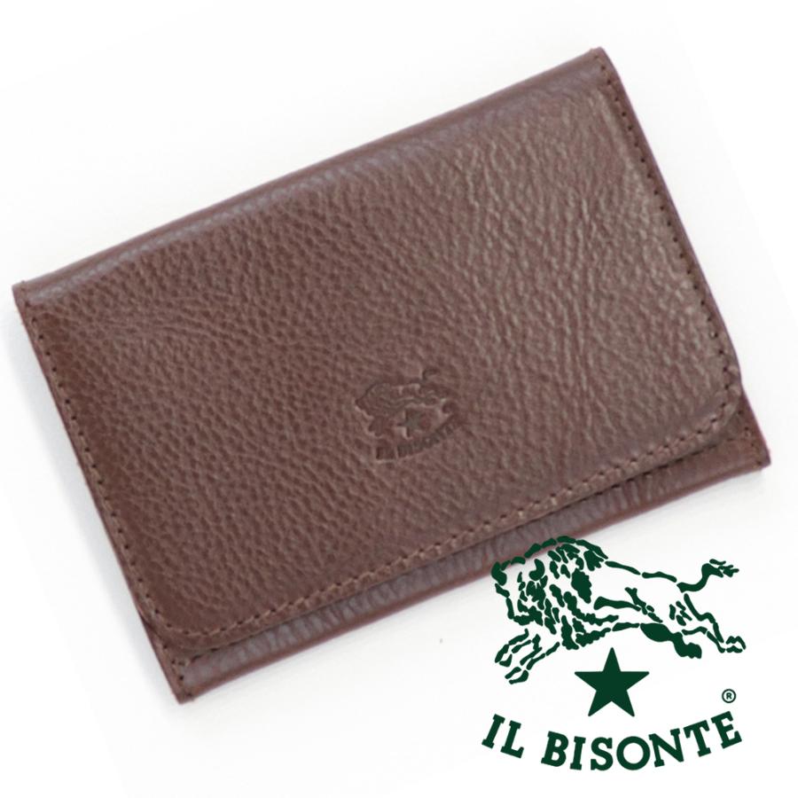 IL BISONTE（イルビゾンテ） カードケース 名刺入れ マローネ ダーク