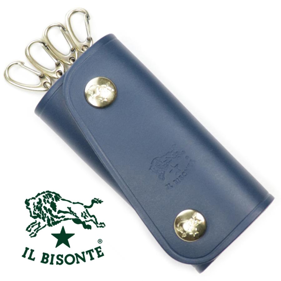 IL BISONTE イルビゾンテ キーケース 4連 ブルー ネイビー IL BISONTE イルビゾンテ キーケース 4連 ブルー ネイビー