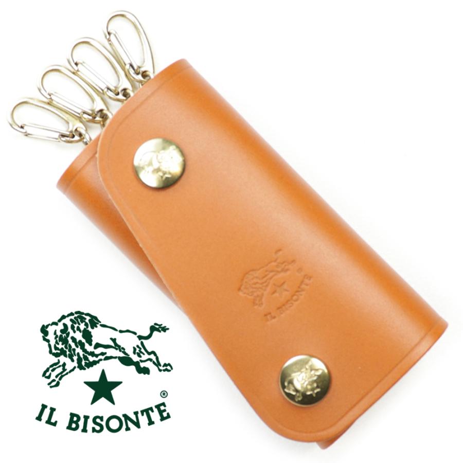 IL BISONTE イルビゾンテ キーケース 4連 キャメル ヤキヌメ IL BISONTE イルビゾンテ キーケース 4連 キャメル ヤキヌメ