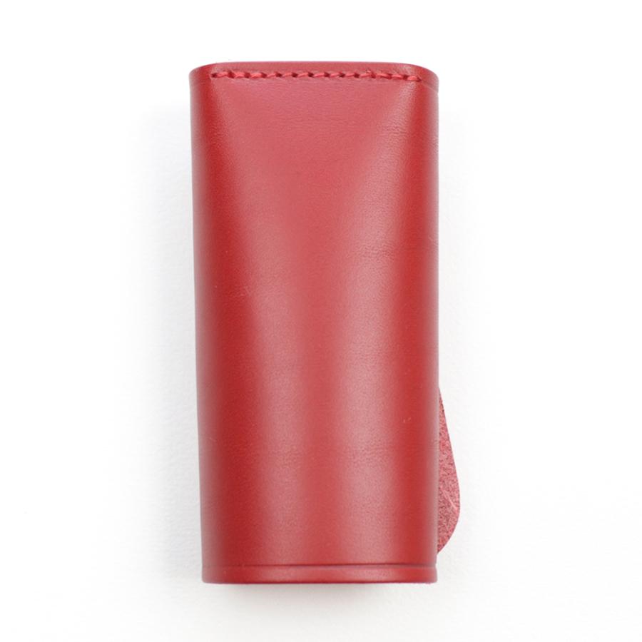 IL BISONTE（イルビゾンテ） キーケース 4連 ロッソ レッド キーリング