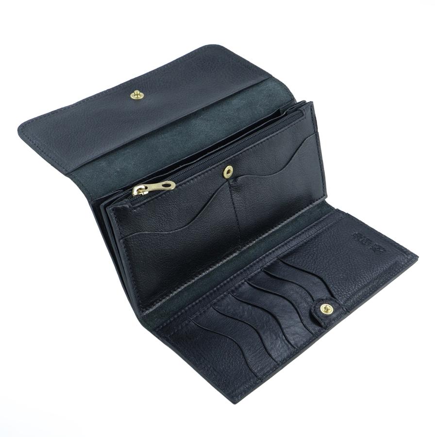 IL BISONTE（イルビゾンテ） 長財布 三つ折り財布 フラップ じゃばら