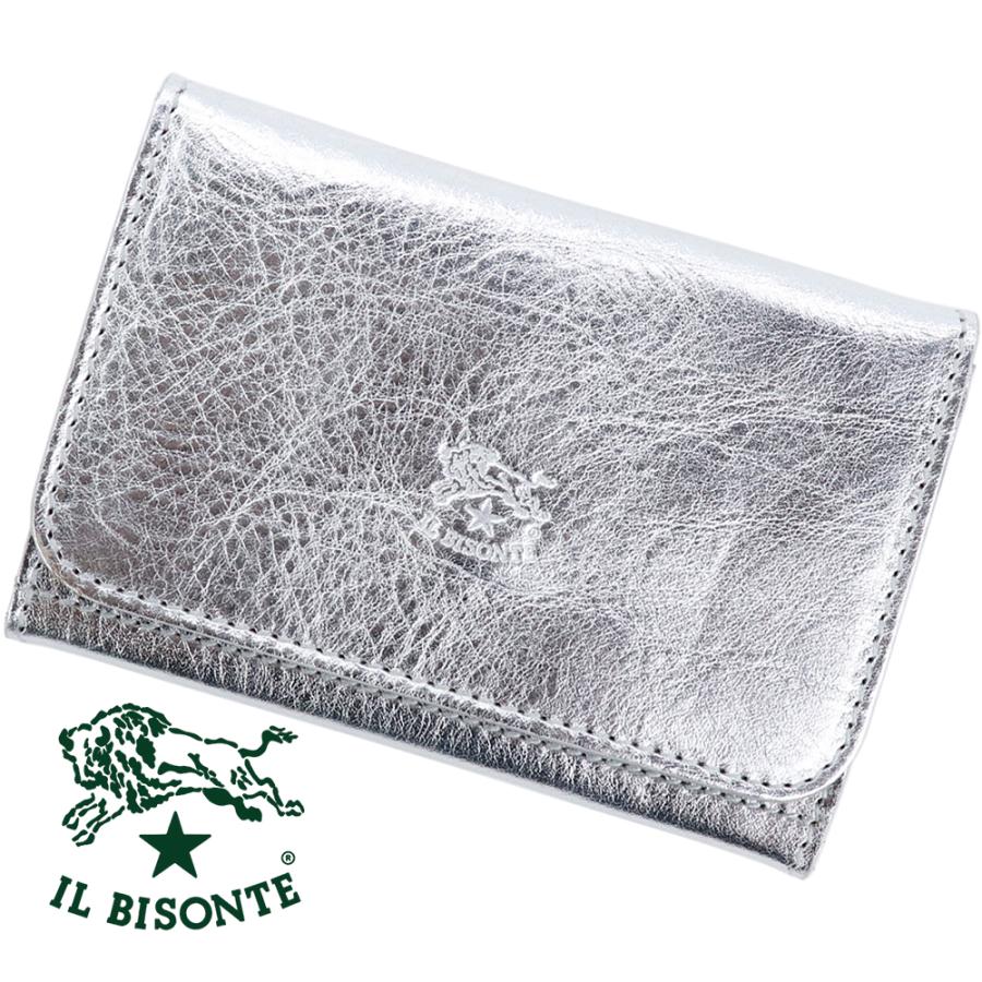 IL BISONTE イルビゾンテ カードケース 名刺入れ ボタン付き IL BISONTE イルビゾンテ カードケース 名刺入れ ボタン付き