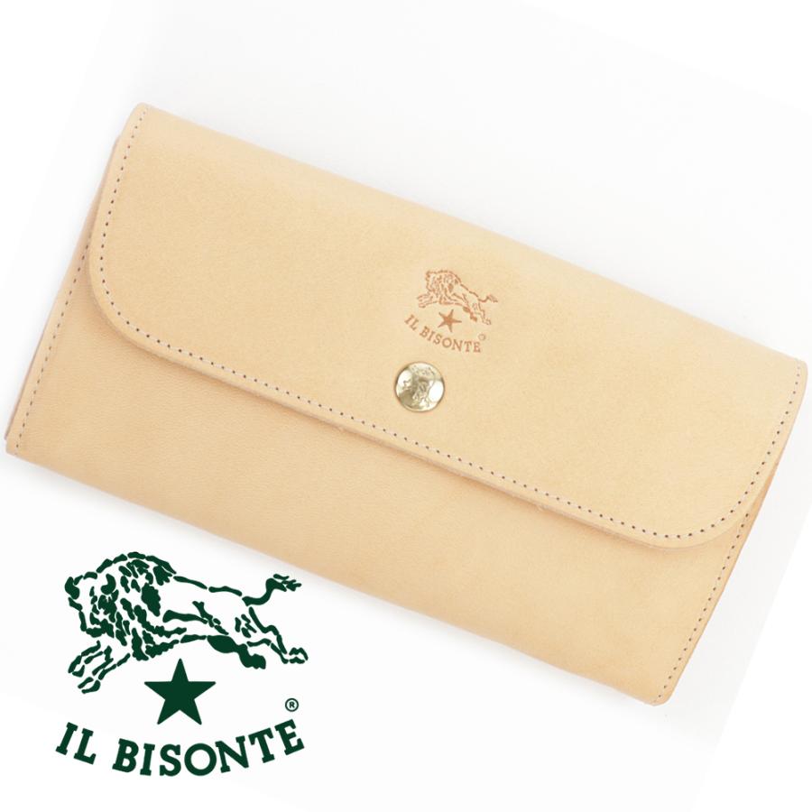 イルビゾンテ IL BISONTE 二つ折り 長財布 ヌメ革 - 長財布