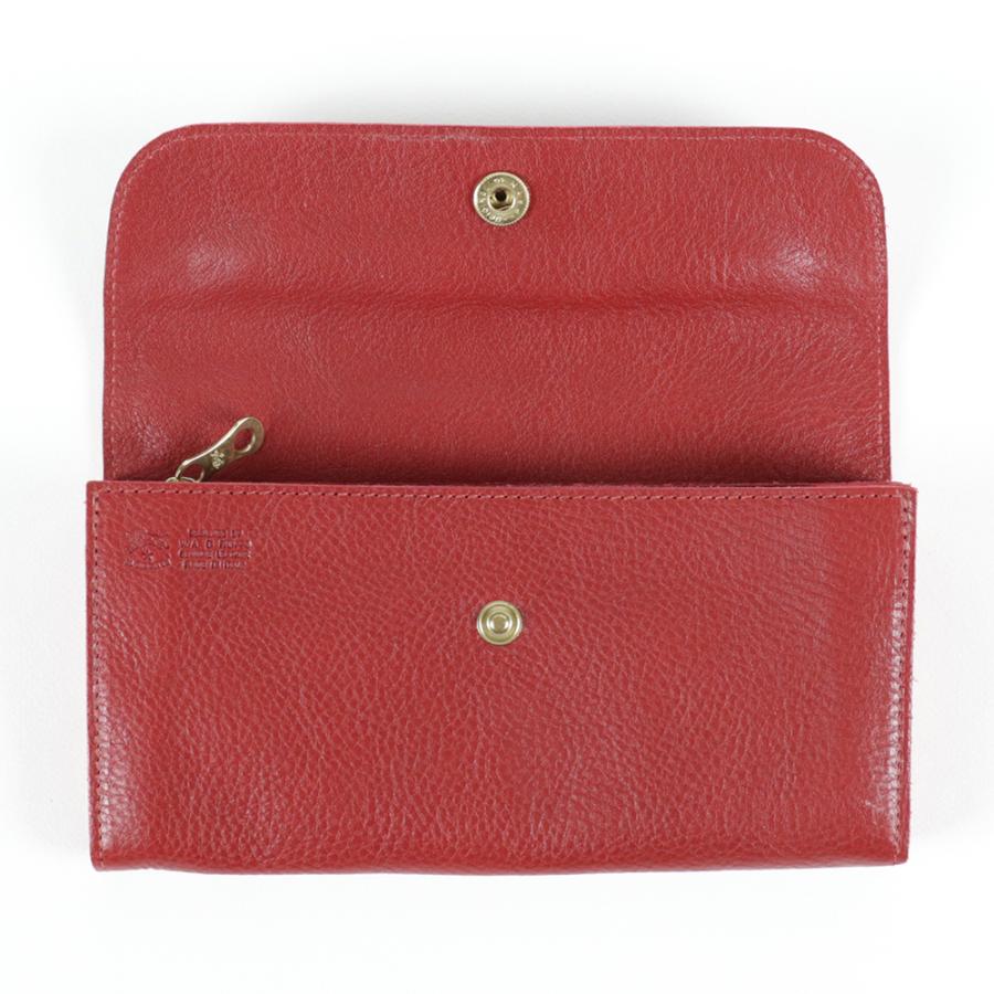 IL BISONTE（イルビゾンテ） 長財布 二つ折り レザー 本革 ルビー