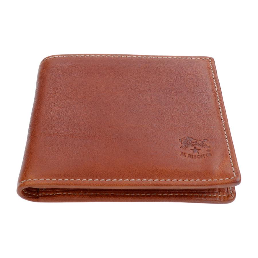 IL BISONTE イルビゾンテ 財布 二つ折り 小銭入れ付き セピア IL BISONTE イルビゾンテ 財布 二つ折り 小銭入れ付き セピア