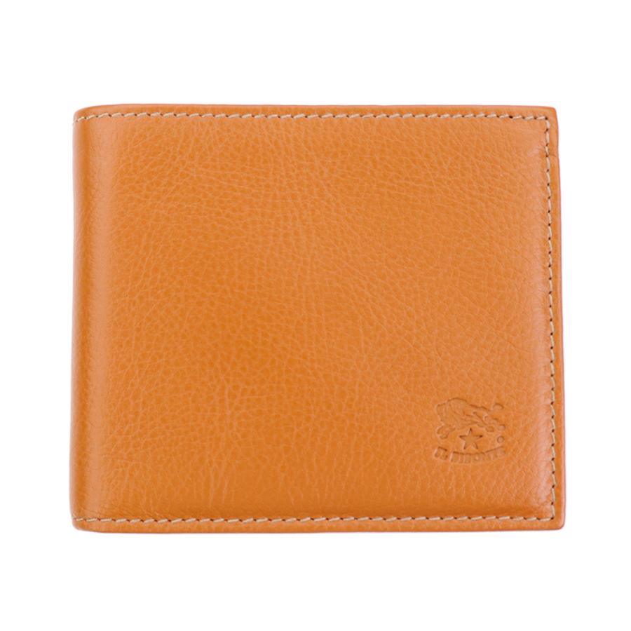 IL BISONTE イルビゾンテ 財布 二つ折り 小銭入れ付き キャメル IL BISONTE イルビゾンテ 財布 二つ折り 小銭入れ付き キャメル
