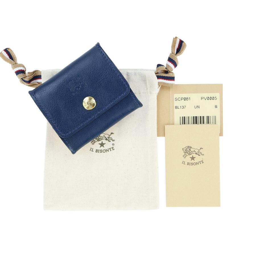 IL BISONTE（イルビゾンテ） 財布 コインケース 小銭入れ ダークブルー