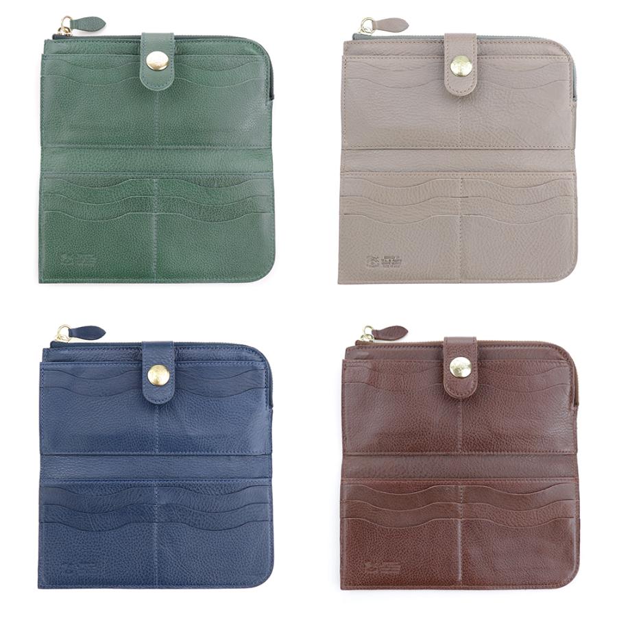 IL BISONTE イルビゾンテ 財布 二つ折り 長財布 ボタン L字 IL BISONTE イルビゾンテ 財布 二つ折り 長財布 ボタン L字