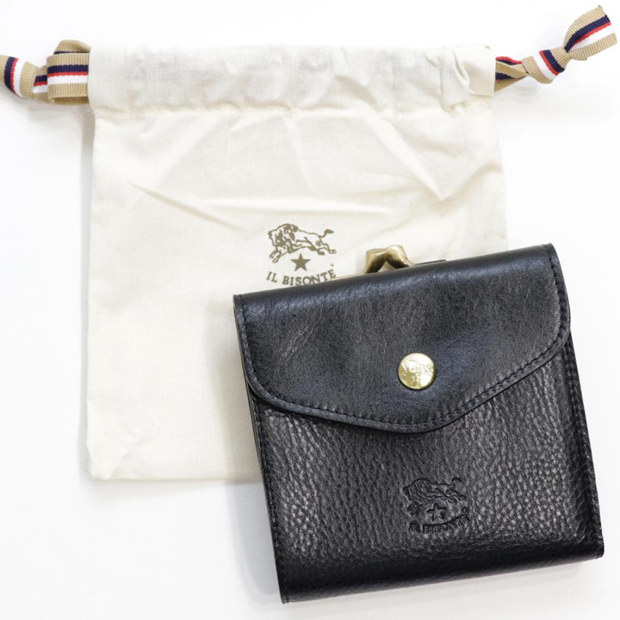 IL BISONTE イルビゾンテ 財布 二つ折り がま口 レザー 本革 IL BISONTE イルビゾンテ 財布 二つ折り がま口 レザー 本革
