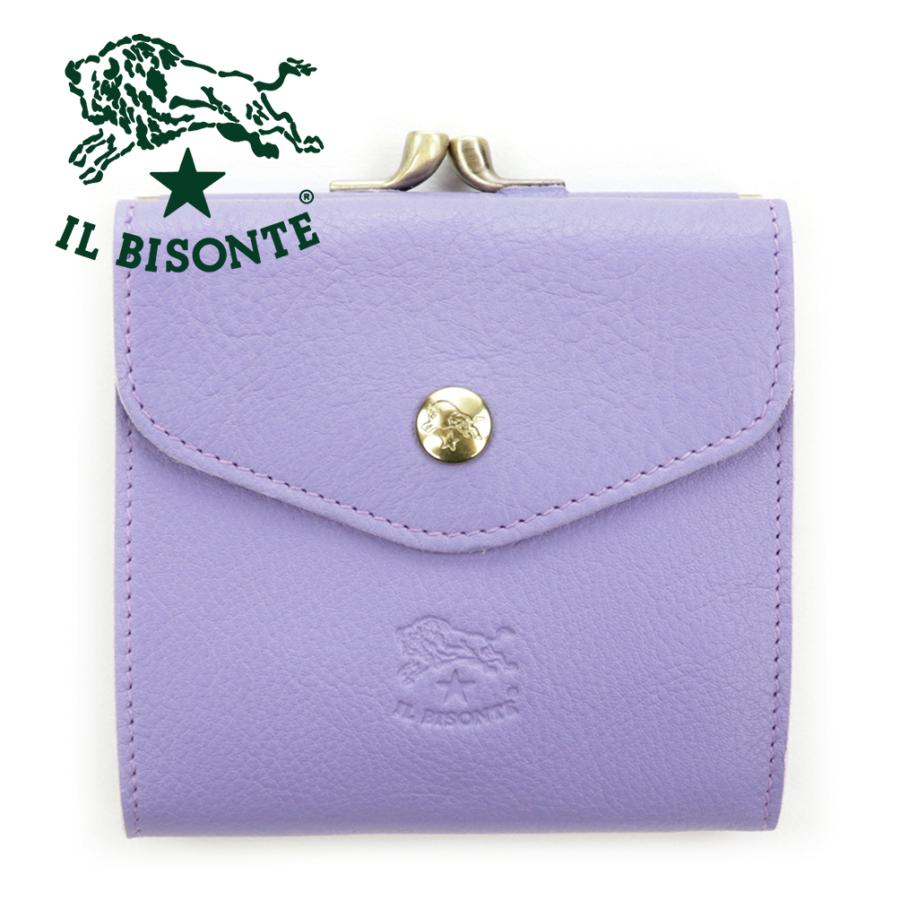 IL BISONTE イルビゾンテ 財布 二つ折り がま口 レザー 本革 IL BISONTE イルビゾンテ 財布 二つ折り がま口 レザー 本革