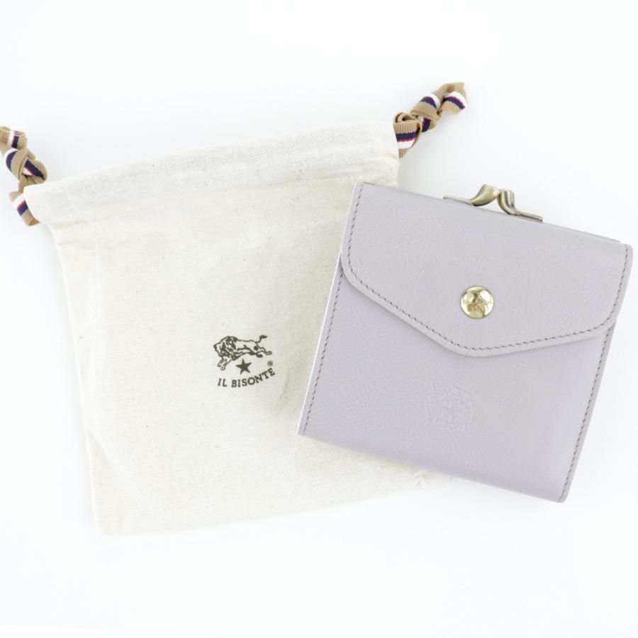 IL BISONTE（イルビゾンテ） 財布 二つ折り がま口 レザー 本革 マルバ