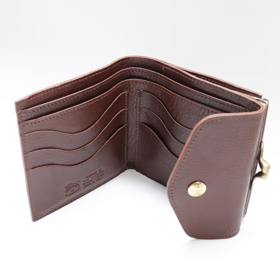 IL BISONTE（イルビゾンテ） 財布 二つ折り がま口 レザー 本革