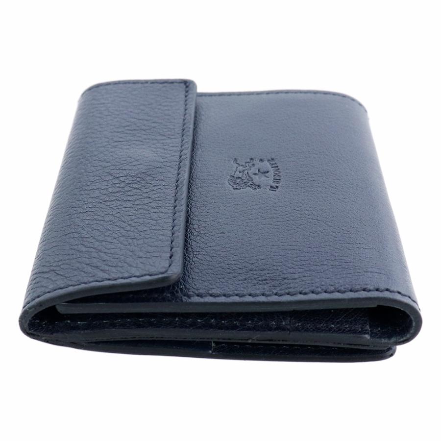 IL BISONTE イルビゾンテ 財布 三つ折り レザー 本革 ダーク IL BISONTE イルビゾンテ 財布 三つ折り レザー 本革 ダーク