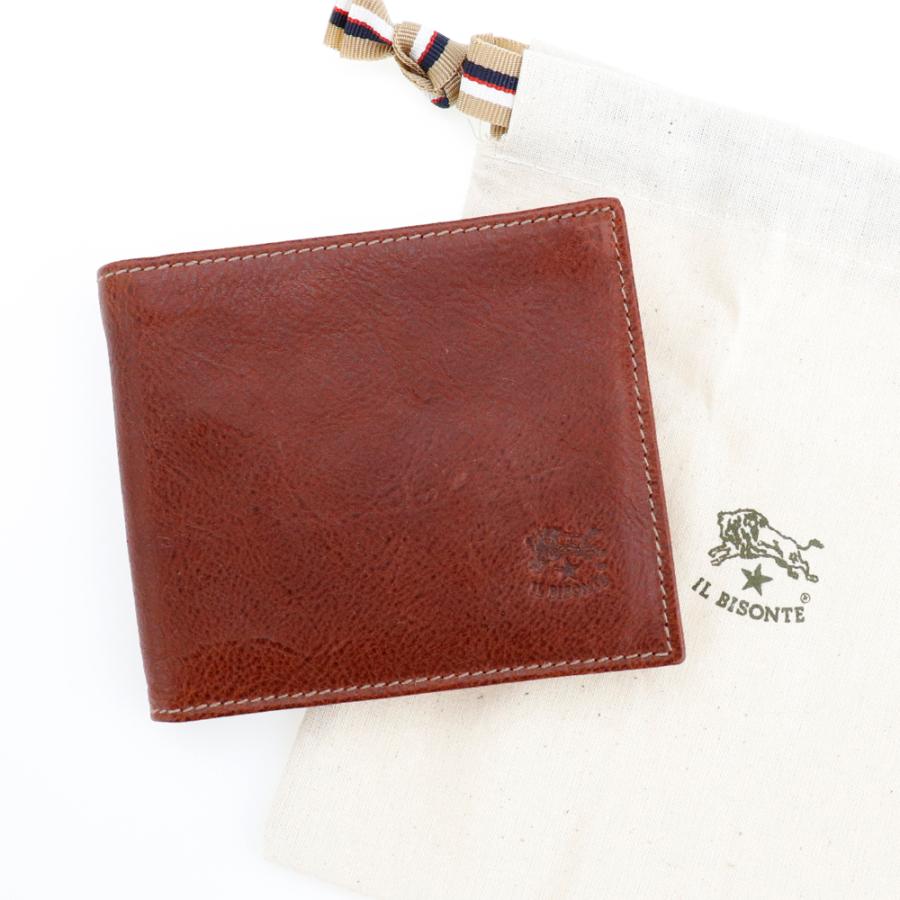 IL BISONTE（イルビゾンテ） 財布 二つ折り財布 小銭入れ付き メンズ