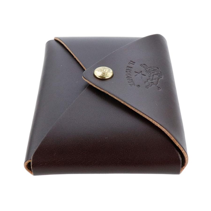 IL BISONTE（イルビゾンテ） カードケース 名刺入れ ダークブラウン