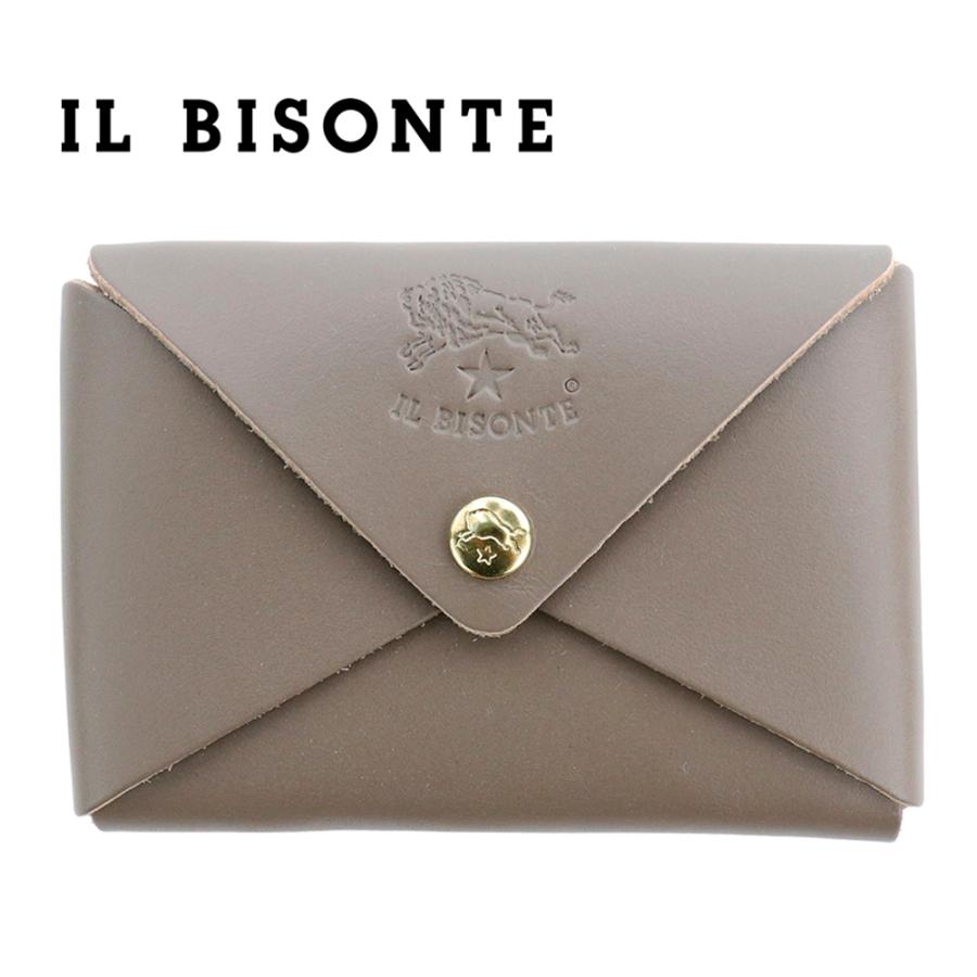 IL BISONTE イルビゾンテ カードケース 名刺入れ グレー IL BISONTE イルビゾンテ カードケース 名刺入れ グレー