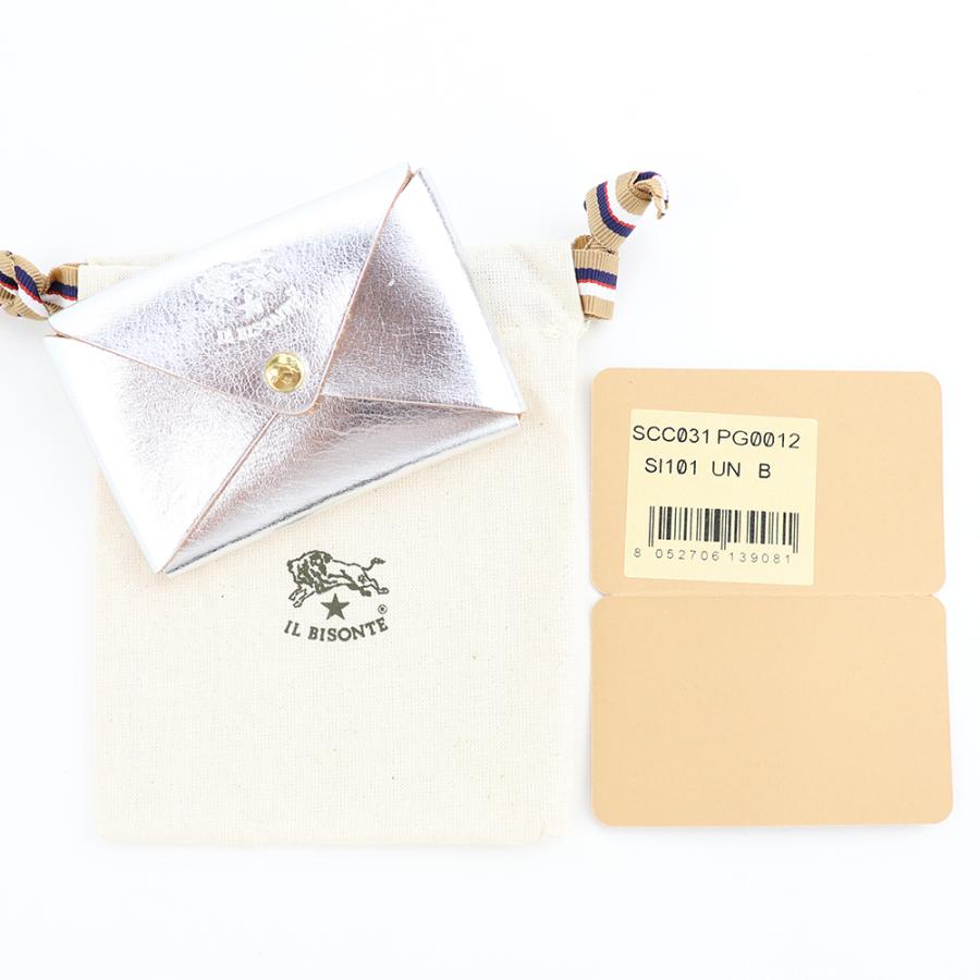 IL BISONTE イルビゾンテ カードケース 名刺入れ シルバー