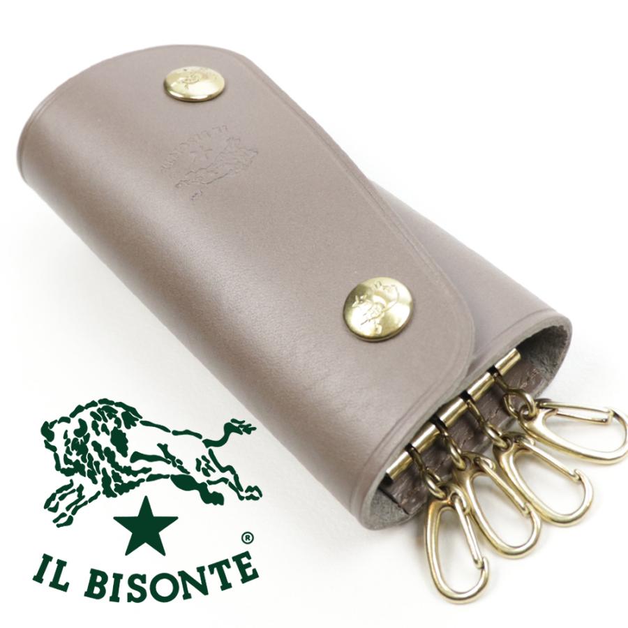IL BISONTE イルビゾンテ キーケース 4連 トルトラ グレージュ IL BISONTE イルビゾンテ キーケース 4連 トルトラ グレージュ