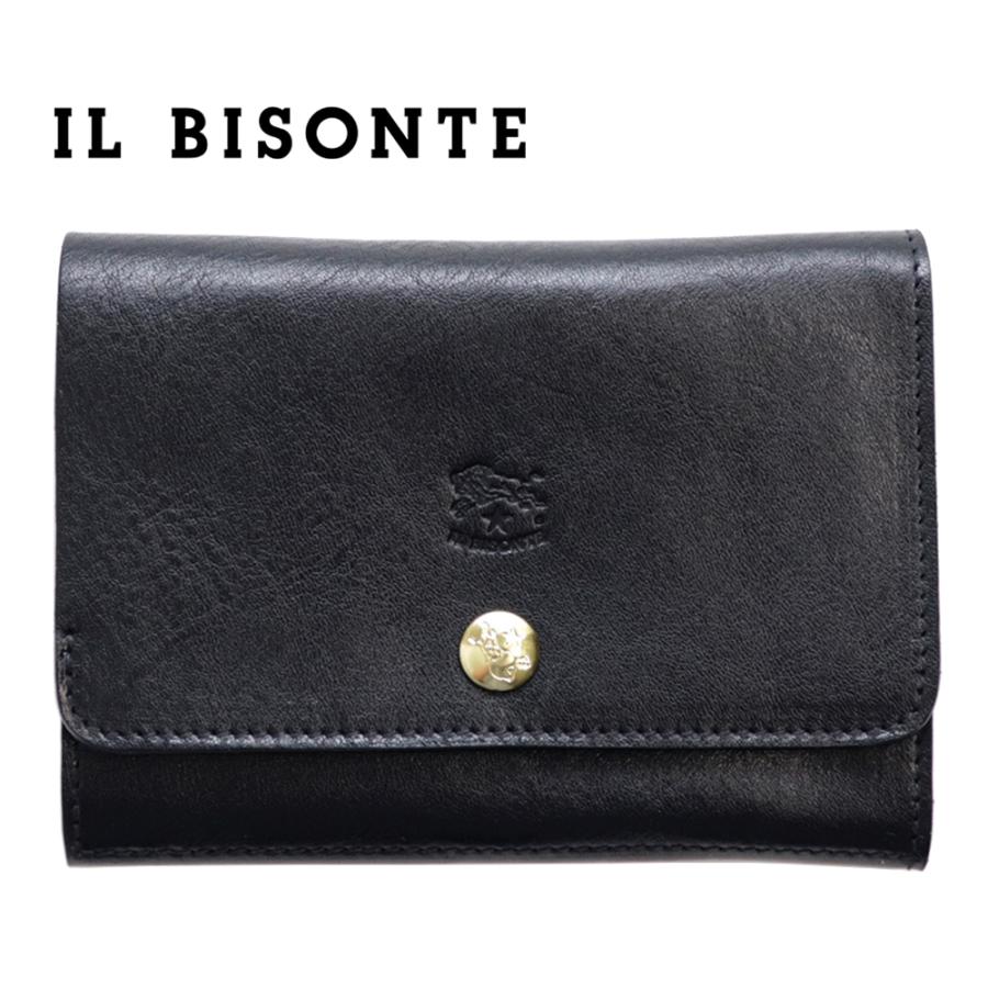 イルビゾンテ IL BISONTE コインケース カードケースブラック