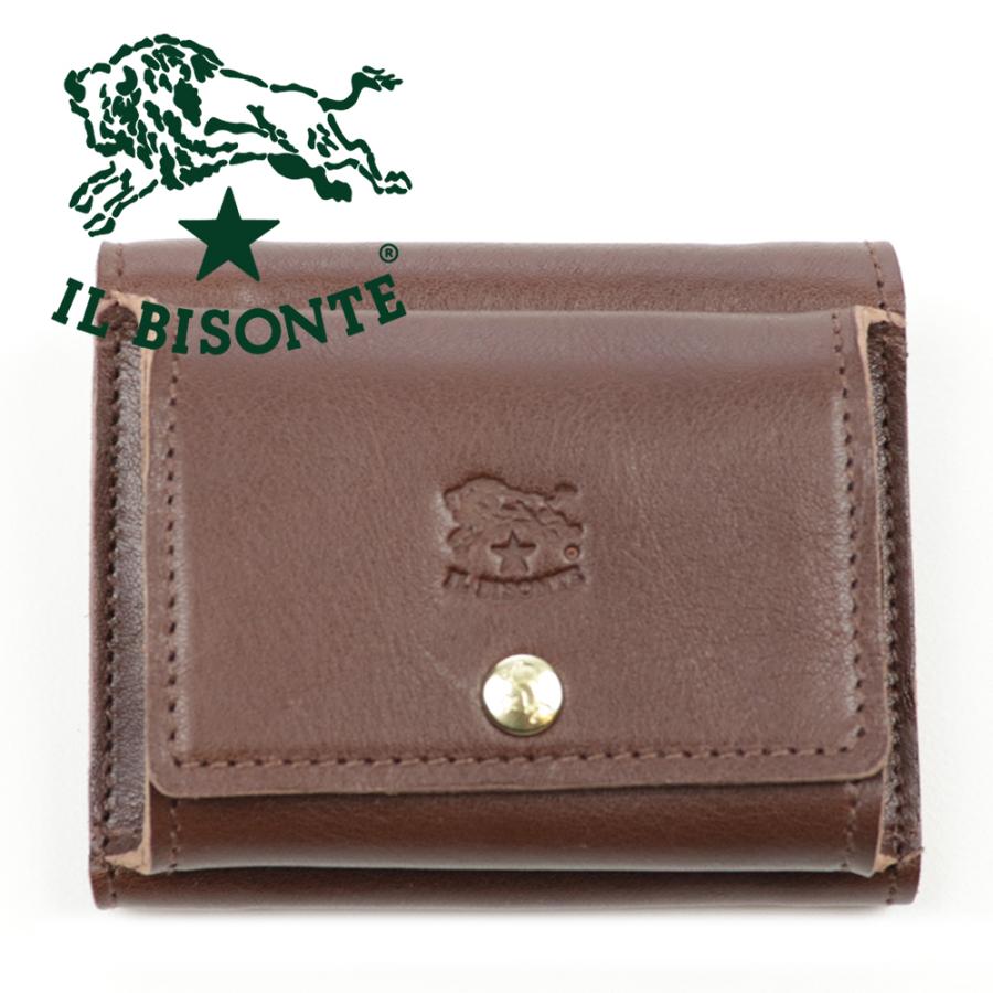 新品　イルビゾンテ　C0940 3つ折り財布　コンパクトウォレット　本革 IL BISONTE（イルビゾンテ） 財布 三つ折り ミニ財布 C0940 コンパクト