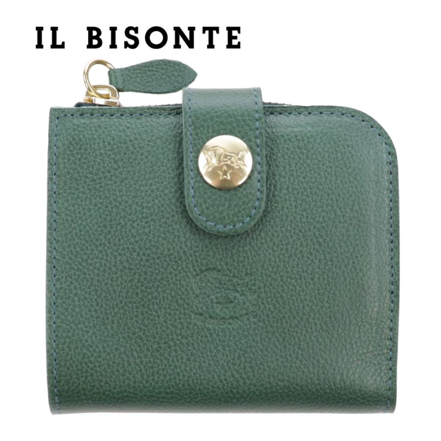 IL BISONTE イルビゾンテ 財布 二つ折り ボタン L字ファスナー IL BISONTE イルビゾンテ 財布 二つ折り ボタン L字ファスナー