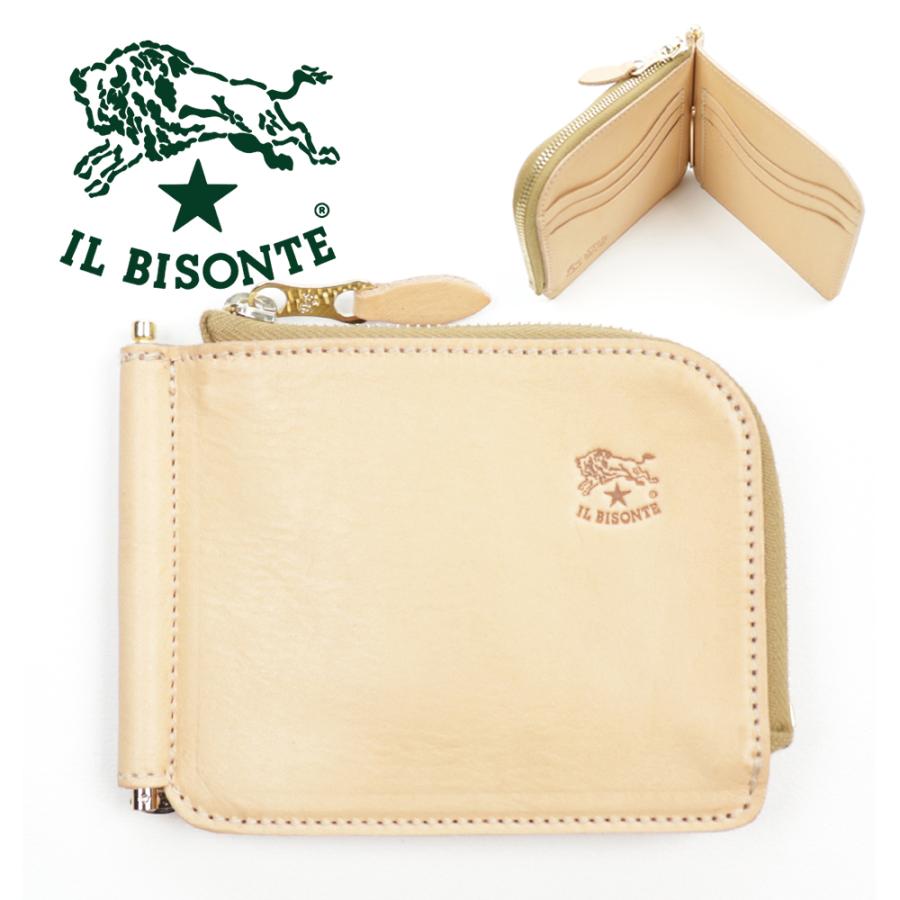 IL BISONTE イルビゾンテ 財布 二つ折り マネークリップ 小銭 IL BISONTE イルビゾンテ 財布 二つ折り マネークリップ 小銭
