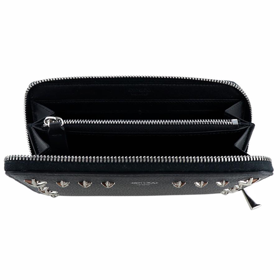JIMMY CHOO ジミーチュウ 財布 長財布 CARNABY S UUF BLACK JIMMY CHOO ジミーチュウ 財布 長財布 CARNABY S UUF BLACK