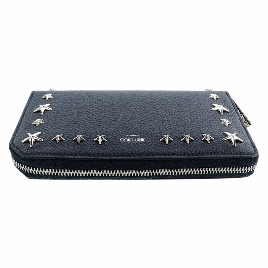JIMMY CHOO ジミーチュウ 財布 長財布 CARNABY S UUF BLACK JIMMY CHOO ジミーチュウ 財布 長財布 CARNABY S UUF BLACK