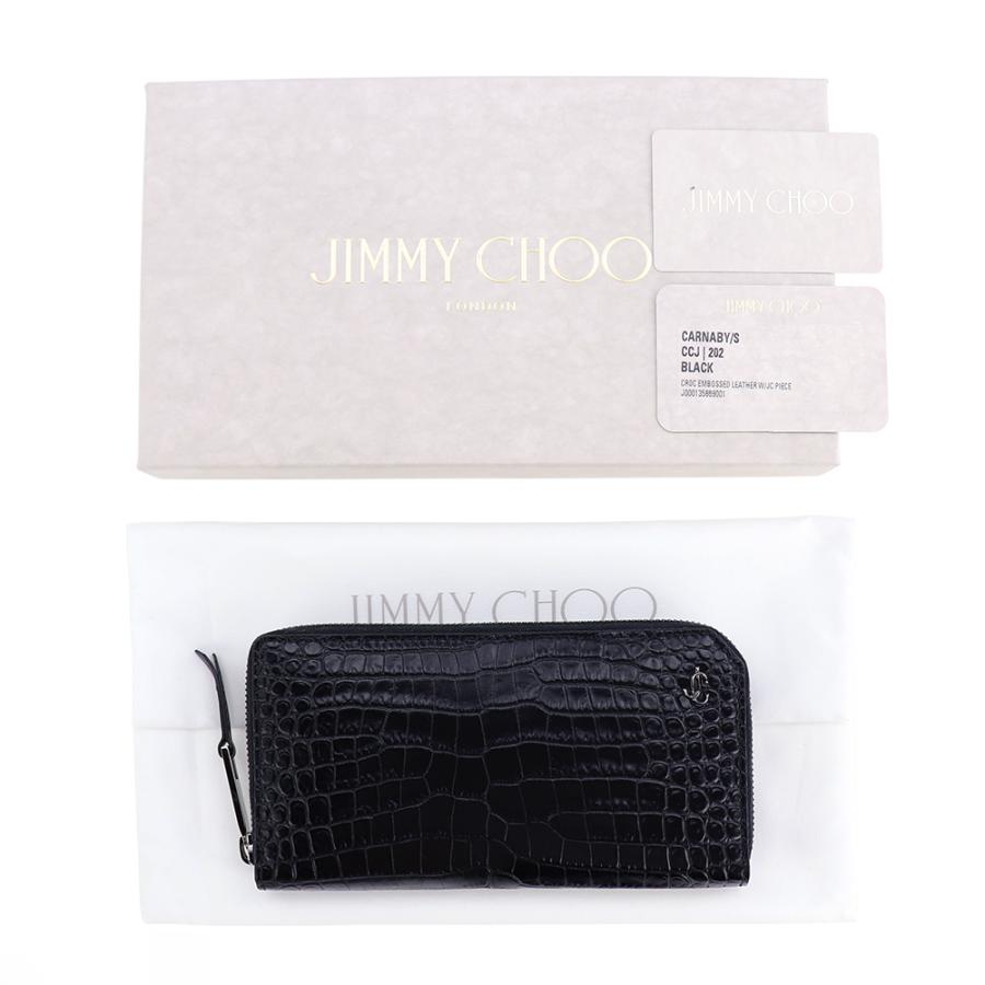 ジミーチュウ JIMMY CHOO 財布 長財布 ラウンドファスナー スタッズ スター 星 カーナビー CARNABY S ブラック BLACK レザー 本革｜brandparks｜11