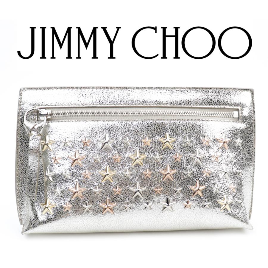 ジミーチュウ ポーチ Jimmy Choo コスメポーチ レザー 本革 クラッチバッグ セカンドバッグ シルバー 銀色 スタッズ POUCH  CORALIE GTA CHAMPAGNE : jimmychoo-0009-gta-sv : ブランドパークス Yahoo!店 - 通販 -