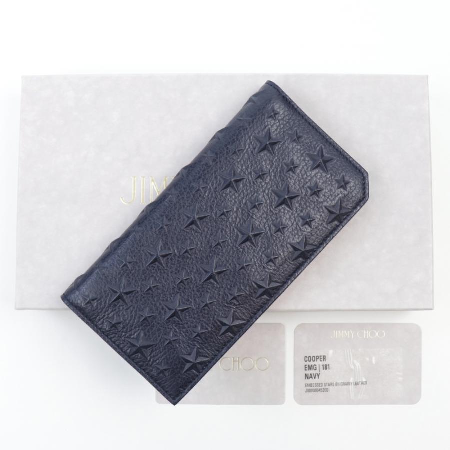 JIMMY CHOO ジミーチュウ 財布 長財布 Jimmy Choo NAVY クーパー JIMMY CHOO ジミーチュウ 財布 長財布 Jimmy Choo NAVY クーパー