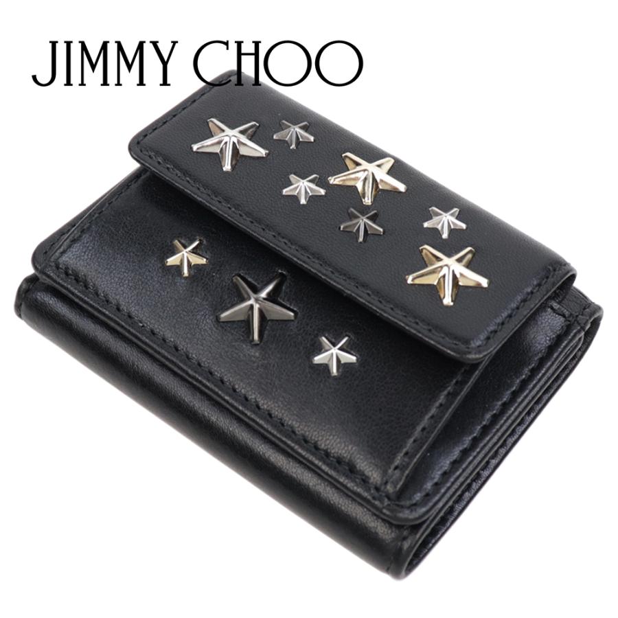 ジミーチュウ Jimmy Choo エンボススター 星 本革 財布 二つ折り財布