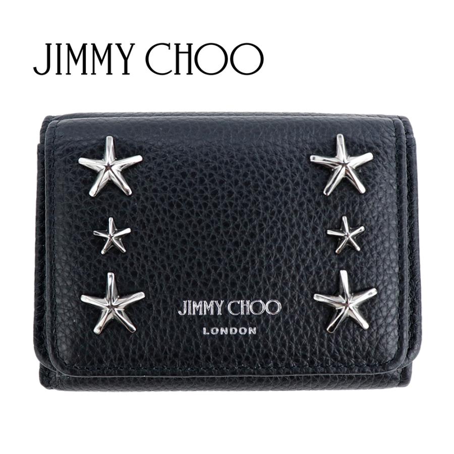 ジミーチュウ 財布 三つ折り Jimmy Choo NEMO UUF BLACK 