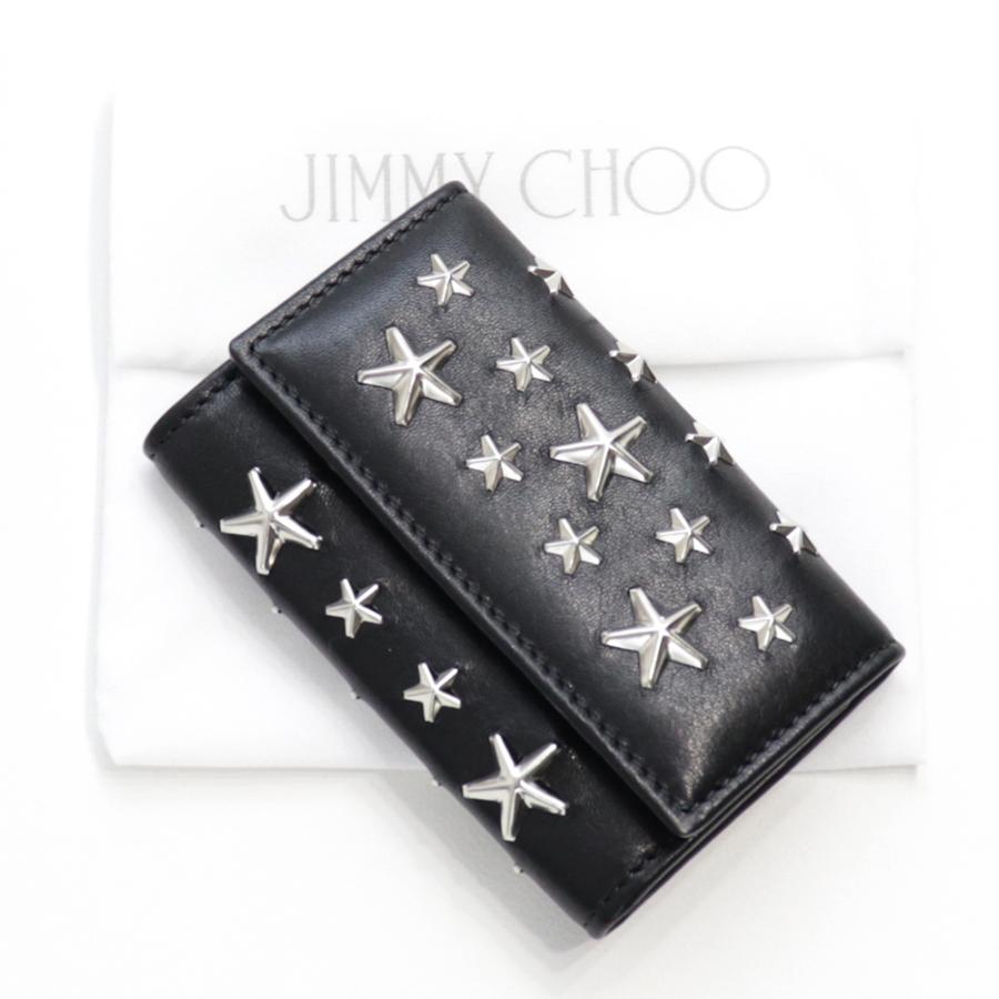 JIMMY CHOO ジミーチュウ キーケース 6連 6本 ブラック シルバー JIMMY CHOO ジミーチュウ キーケース 6連 6本 ブラック シルバー