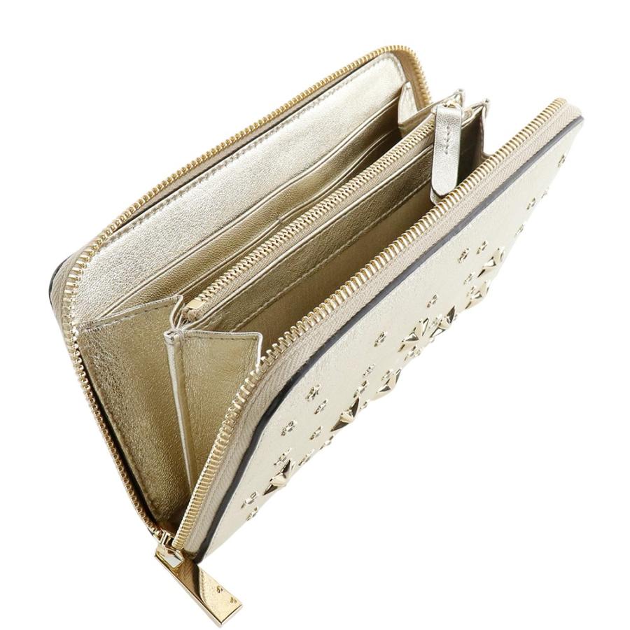 ✨レア美品✨ JIMMY CHOO 長財布 ゴールド ラウンドファスナー JIMMY CHOO（ジミーチュウ） 長財布 ピッパ ラウンドファスナー