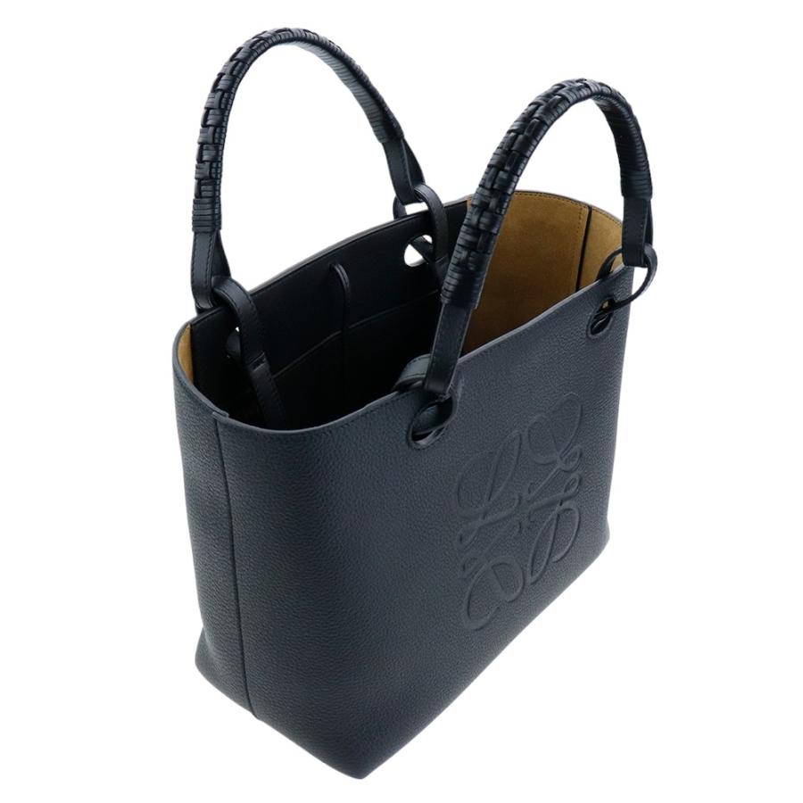 ロエベ バッグ LOEWE ANAGRAM TOTE SMALL アナグラム トート A717S72X02 1100 ブラック レザー 本革 ハンドバッグ 型押し｜brandparks｜06