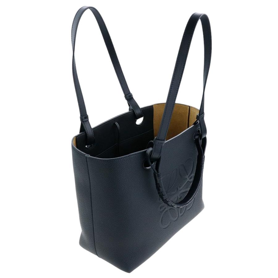 ロエベ バッグ LOEWE ANAGRAM TOTE SMALL アナグラム トート A717S72X02 1100 ブラック レザー 本革 ハンドバッグ 型押し｜brandparks｜07