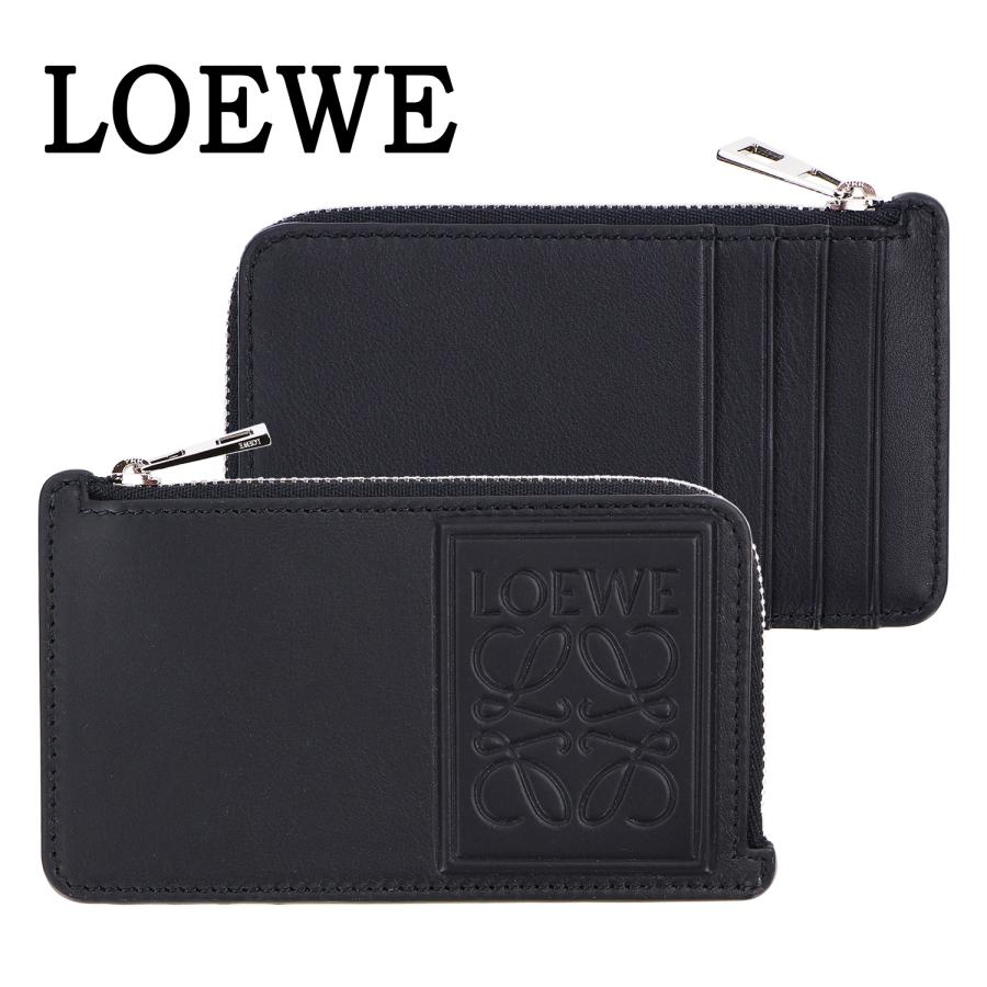最終価格ロエベ　バーティカルウォレット　ケース　小銭入れ　名刺入　黒 LOEWE（ロエベ） コインケース カードケース メンズ レディース コイン