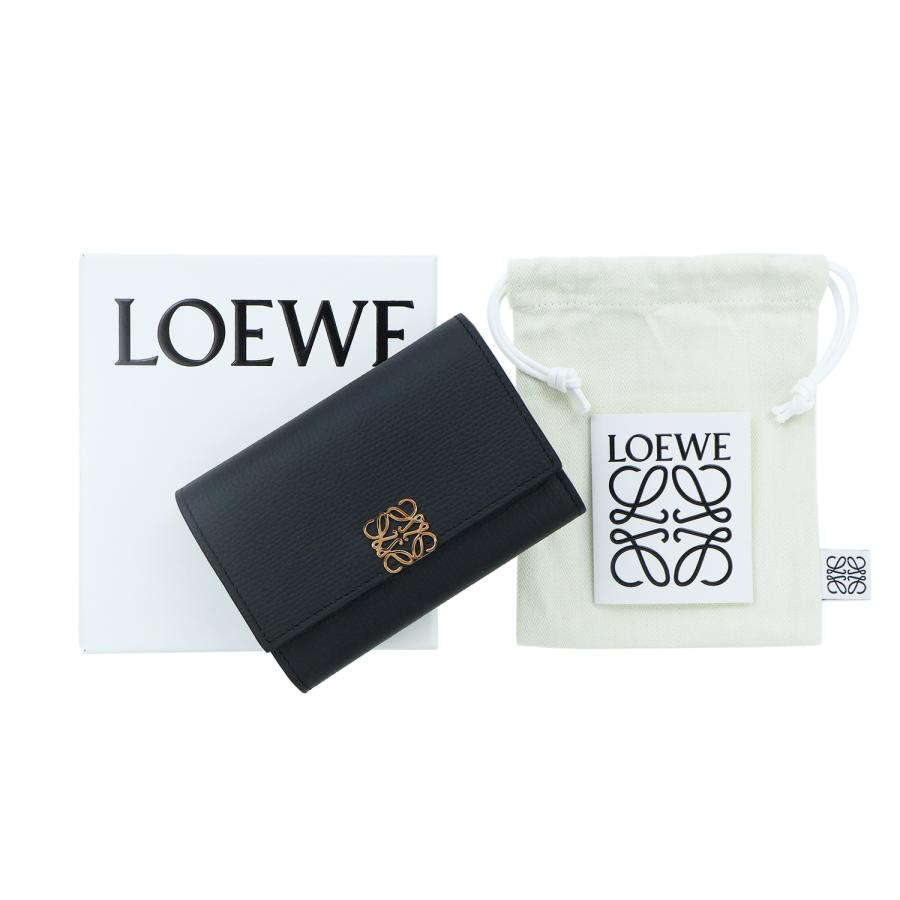 LOEWE（ロエベ） 三つ折り財布 ペブル 小銭入れ付き レディース