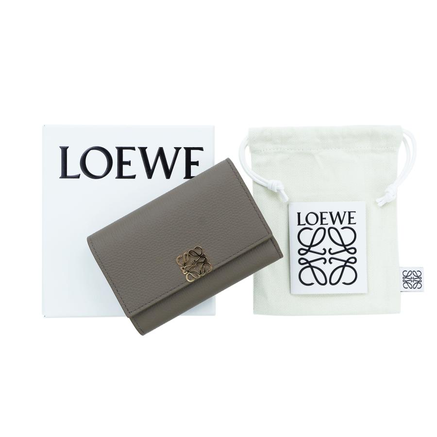 LOEWE（ロエベ） 三つ折り財布 ペブル 小銭入れ付き レディース