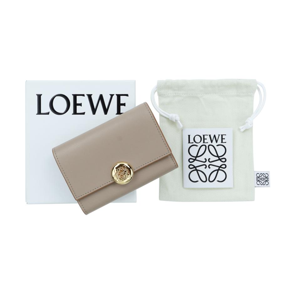 ロエベ LOEWE 三つ折り財布  バーティカルウォレット  レディース LOEWE（ロエベ） 三つ折り財布 小銭入れ付き レディース ペブル