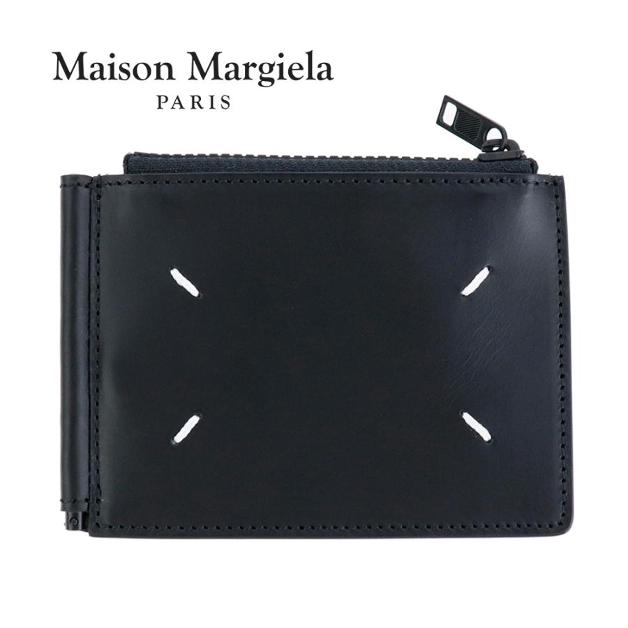 Maison Margiela（メゾンマルジェラ） 財布 二つ折り マネークリップ S35UI0447 PS935 T8013 BLACK ...
