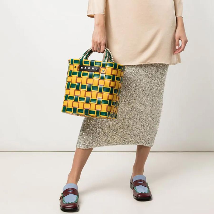 マルニ バッグ バッグ MARNI テープバスケットL トートバッグ ボックス かごバッグ フラワーカフェ 軽量 サマーバッグ ストローバッグ｜brandparks｜20