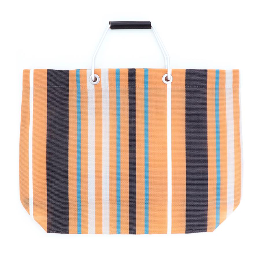 MARNI マルニフラワーカフェ トートバッグ ストライプ メッシュ MARNI マルニフラワーカフェ トートバッグ ストライプ メッシュ