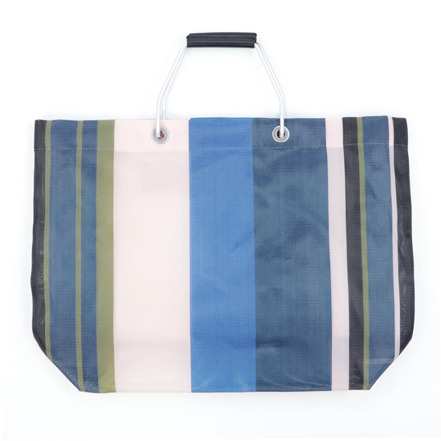 MARNI マルニフラワーカフェ トートバッグ ストライプ メッシュ MARNI マルニフラワーカフェ トートバッグ ストライプ メッシュ