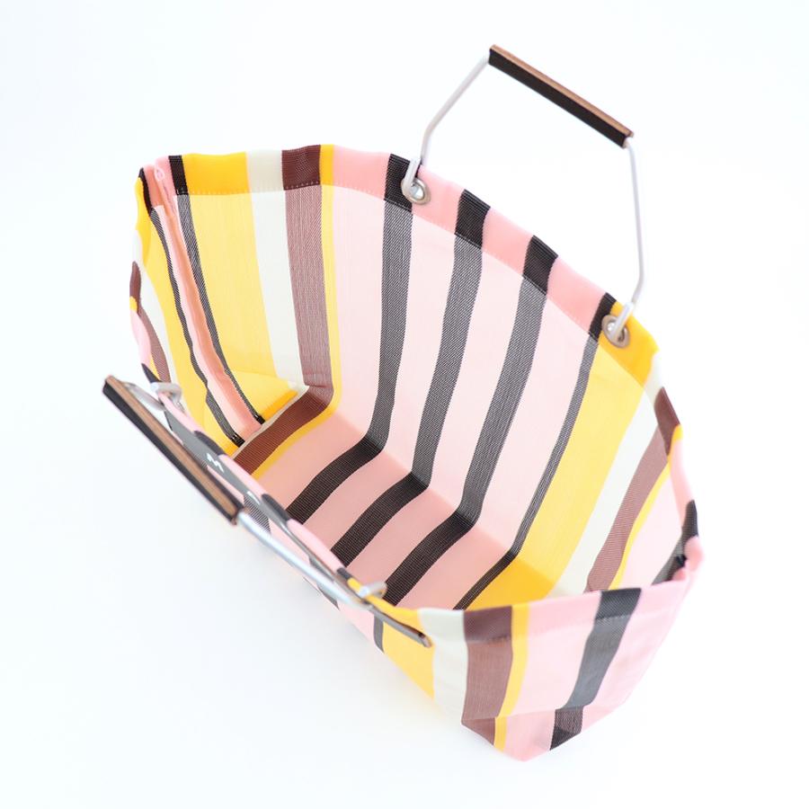 MARNI マルニフラワーカフェ トートバッグ ストライプ メッシュ MARNI マルニフラワーカフェ トートバッグ ストライプ メッシュ