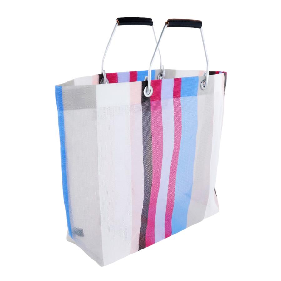 MARNI マルニフラワーカフェ トートバッグ ストライプ メッシュ MARNI マルニフラワーカフェ トートバッグ ストライプ メッシュ