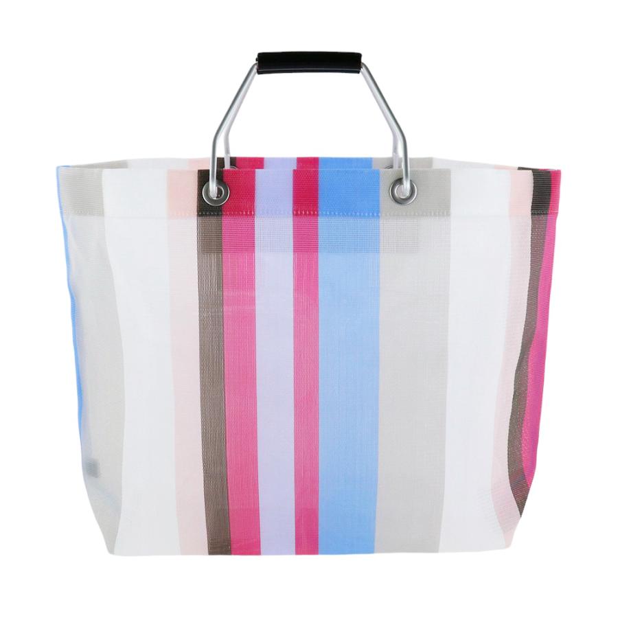 MARNI マルニフラワーカフェ トートバッグ ストライプ メッシュ MARNI マルニフラワーカフェ トートバッグ ストライプ メッシュ
