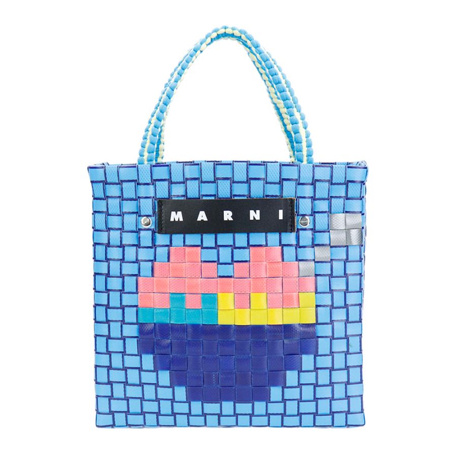 【美品】MARNI マルニマーケット ジャージハンドル ミニバケット かごバック MARNI MARKET（マルニマーケット）の「ジャージーハンドル ミニ