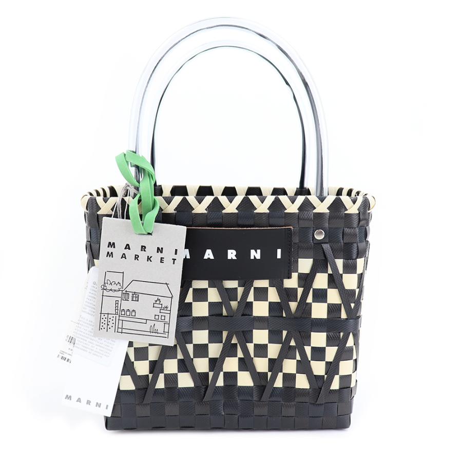 MARNI マルニ バッグ Marni Market ステンシルバッグ ブラック MARNI マルニ バッグ Marni Market ステンシルバッグ ブラック